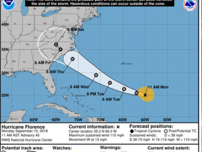 Hurricane Florence has been upgraded to a Category 4 hurricane, officials are describing as a 'life-threatening storm' (VIDEO)