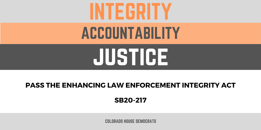 The Colorado House passed a police reform and accountability SB20-217 bill that will protect protesters